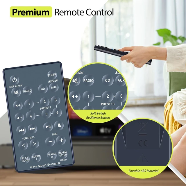 Alt view image 3 of 5 - RYQIF Remote Control for Bose Wave Radio IV Bose Wave Music System IV