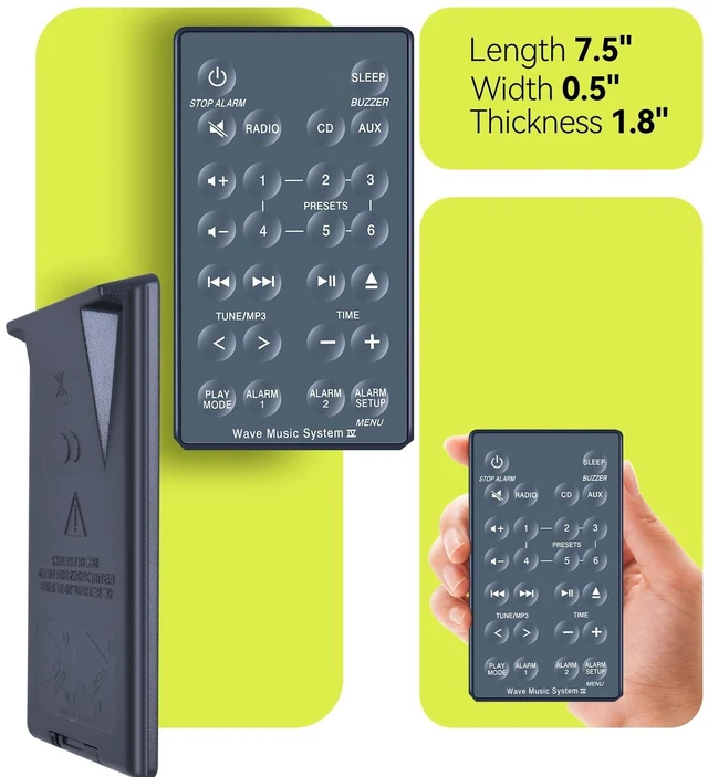 Alt view image 4 of 5 - RYQIF Remote Control for Bose Wave Radio IV Bose Wave Music System IV
