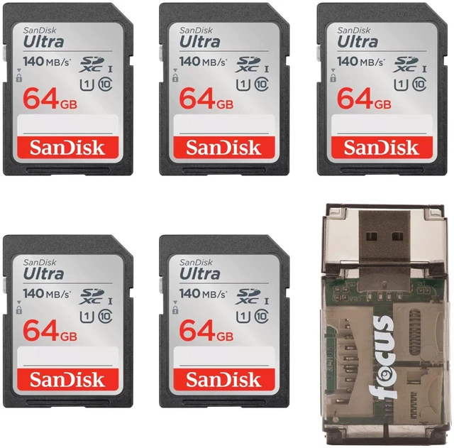 Main image of SanDisk 64GB SDXC Memory Card Bundle