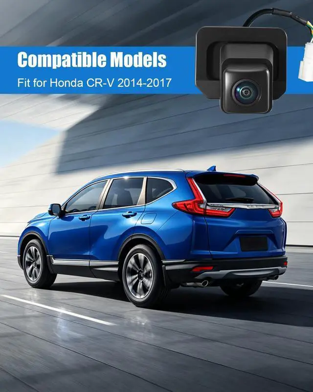 Alt view image 5 of 5 - Backup Reverse Camera Compatible with Honda CR-V 2014-2017 Replace 39530-T0A-A212-M1 39530T0AA212M, Automatic Rear View Back Up Parking Assist Camera