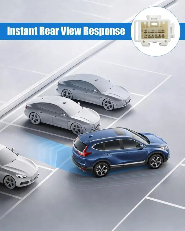 Alt view image 4 of 5 - Backup Reverse Camera Compatible with Honda CR-V 2014-2017 Replace 39530-T0A-A212-M1 39530T0AA212M, Automatic Rear View Back Up Parking Assist Camera