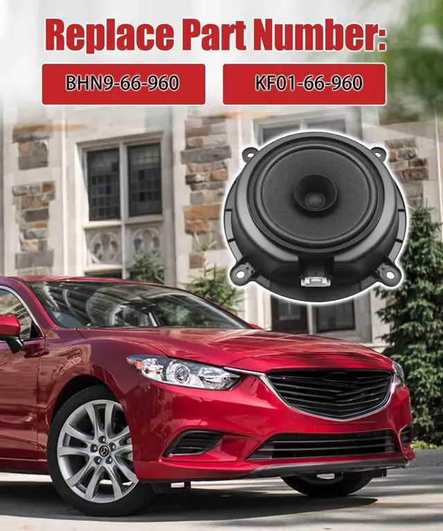 Alt view image 3 of 5 - Taruimoo BHN9-66-960 Front Door Speaker Compatible with 2014-2018 Mazda 3, 2013-2016 Mazda6/CX-5 Speaker Replaces KF01-66-960