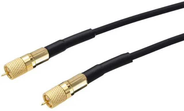 Alt view image 3 of 3 - HangTon Microdot 10-32 UNF Male Cable for Ultrasonic Flaw Detector Probe, Acceleration Vibration Transducer Acoustic Test Accelerometer Sensor 5M