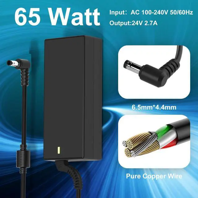 Alt view image 2 of 5 - 24V Charger for Samsung Sound Bar Adapter Compatible with Samsung HW -HM45 HW-HM45C HW-H450 HW-M550 HW-H750 HW-K550 HW-K551 HW-J7500 HW-K450 HW-H570 HW-K650 HW-F350 HW-F335 Power Supply