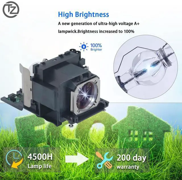 Alt view image 2 of 5 - TZRSQL ET-LAV400 Replacement Projector Lamp Bulb for Panasonic PT-VX600 VW540 VW545N PT-VZ580U PT-VZ585N PT-VZ580 PT-VZ575N PT-VZ570 PT-VZ585NU PT-VX610 PT-VX610U PT-VX600U PT-VX605N PT-VW530 PT-VW540