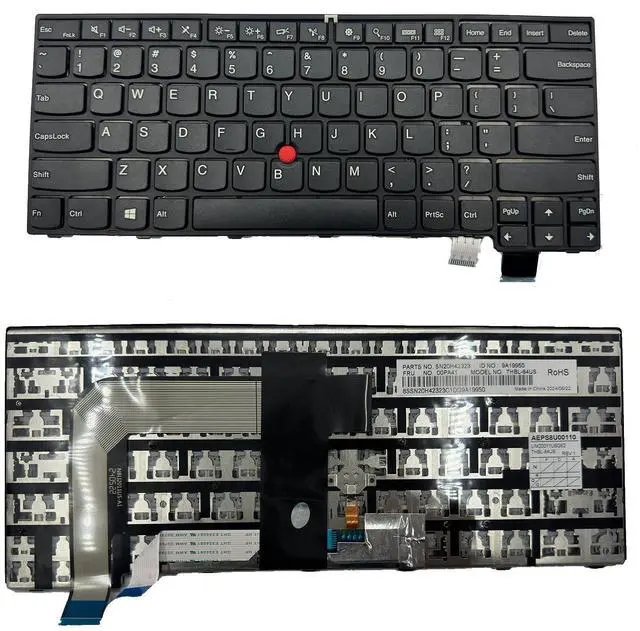 Main image of WFSZBP Keyboard Replacement Without Backlit for ThinkPad T460S T470S 00PA452 00PA482 SN20H42364 Series Laptop US Layout with Pointer (Not Fit T460 T460p T470 T470p)