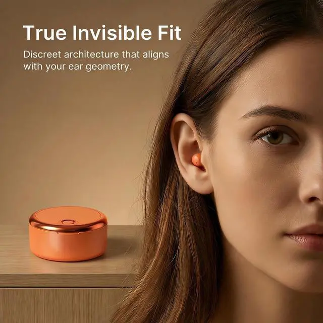 Alt view image 4 of 5 - Siowen Wireless Sleep Earbuds for Side Sleepers, Noise-Reduction in-Ear Headphones with Deep Bass, Miniature Invisible Buds for Small Canals, Stay-in Design for Mobile Devices (Porcelain White)
