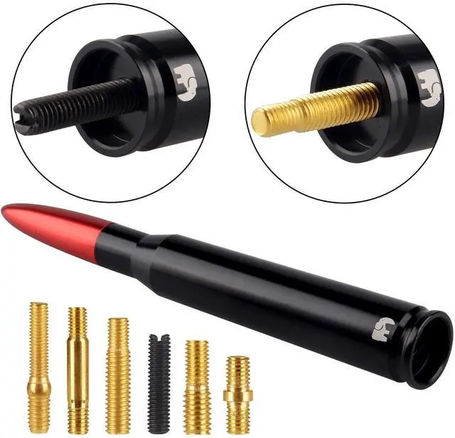 Alt view image 5 of 5 - ONE250 Bullet Style Antenna, Compatible with Mini Cooper All Models - Will fit Any Mini Cooper, Cooper S, Convertible, Countryman, Clubman, Coupe or Roadster (Red)