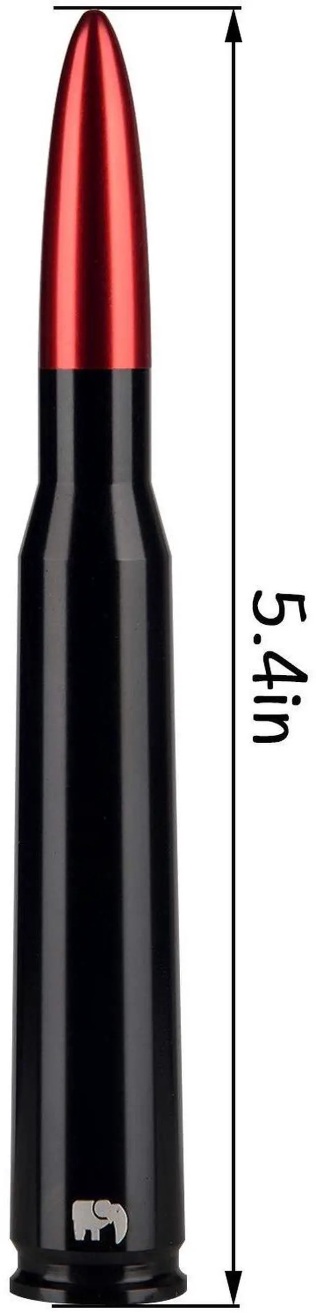 Alt view image 2 of 5 - ONE250 Bullet Style Antenna, Compatible with Mini Cooper All Models - Will fit Any Mini Cooper, Cooper S, Convertible, Countryman, Clubman, Coupe or Roadster (Red)