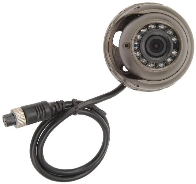 Alt view image 4 of 4 - DC 12V Dome Camera for Vehicle Interior Features Video Audio Recording, Wide Angle View, IP67 and IR Night Vision, Ideal for Bus, RV and Van (720P)