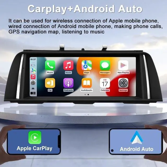Alt view image 4 of 5 - CNSTWEI 10.25" Linux Screen for BMW 2012-2017 Years 5 Series F10 F11 NBT System, Support Wireless CarPlay Android Auto Multimedia 523i/535i Accessories Car Radio