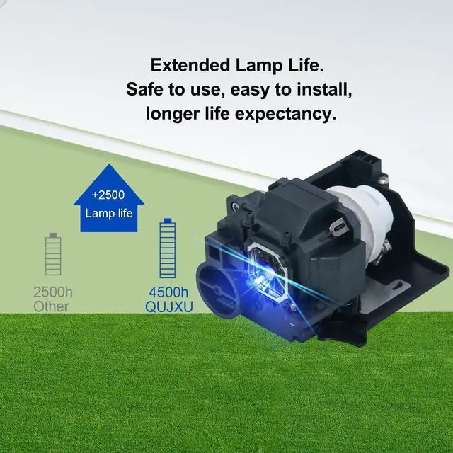 Alt view image 3 of 5 - QUJXU NP33LP/NP-33LP LCD Projector Replacement Lamp Bulb Compatible with NEC NP-UM351W NP-UM351W-WK NP-UM351Wi-WK NP-UM361X NP-UM361X-WK NP-UM361Xi-WK with 200-Day Warranty