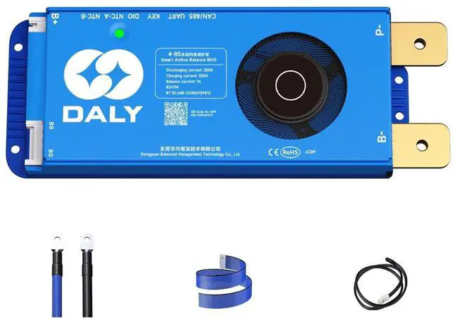 Main image of DALY Smart Active Balance BMS 200A 12V-24V 4S-8S Built-in Bluetooth with RS485 CAN PCB Battery Protection Board for Li-ion LifePO4 LTO Battery Pack