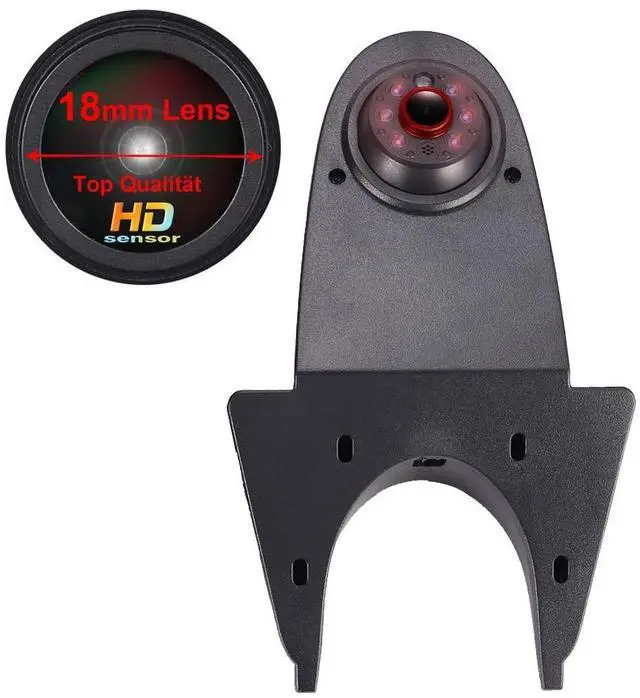 Alt view image 3 of 5 - 1280x720 Pixels 3rd Brake Light Reverse Camera Parking for sprinter vito viano Citroen Dacia Fiat Ford Hyundai Isuzu Iveco Mitsubishi Nissan Peugeot Seat skoda Toyota VW crafter T5+4.3"Reverse Screen