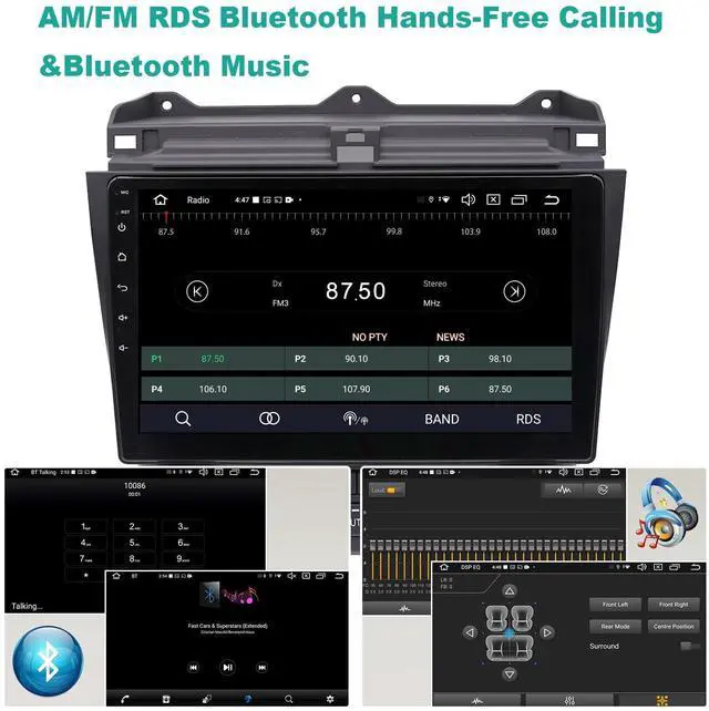 Alt view image 4 of 5 - Android 14.0 Car Radio for Honda Accord 7th 2003-2007, 10.1" QLED Touchscreen Car Stereo with CarPlay Android Auto, Octa-Core 4GB RAM+64GB ROM Support SWC,GPS Navi,WiFi/4G,AM/FM/RDS,Bluetooth