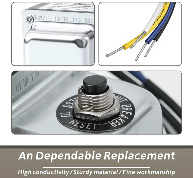Alt view image 4 of 5 - YIYANTO TR100VA001 120V to 24V Step Down Transformer Replacement for HVAC Systems for Industrial Equipment, 100 Va Transformer with Circuit Breaker Foot and Single Threaded Hub Installation