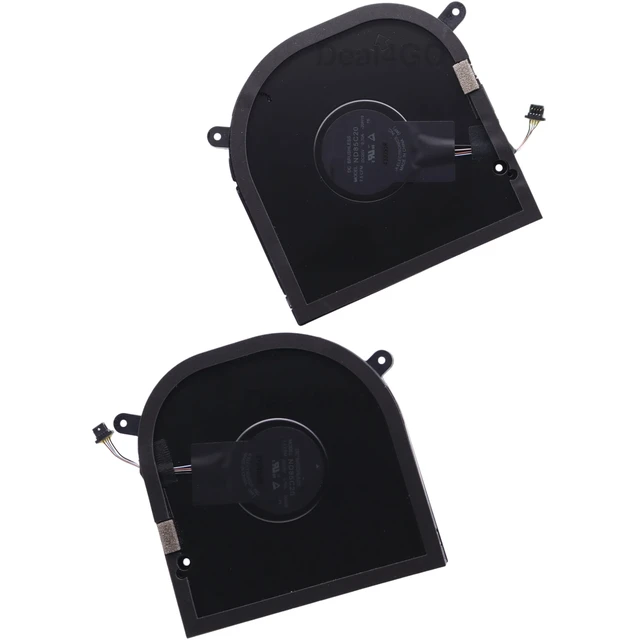 Alt view image 2 of 5 - Deal4GO CPU GPU Graphics Cooling Fan kit P2FY9 MXF81 C4YVP 0XR6Y XXV2K Replacement for Dell XPS 17 9700 9710 9720 Precision 5750 5760