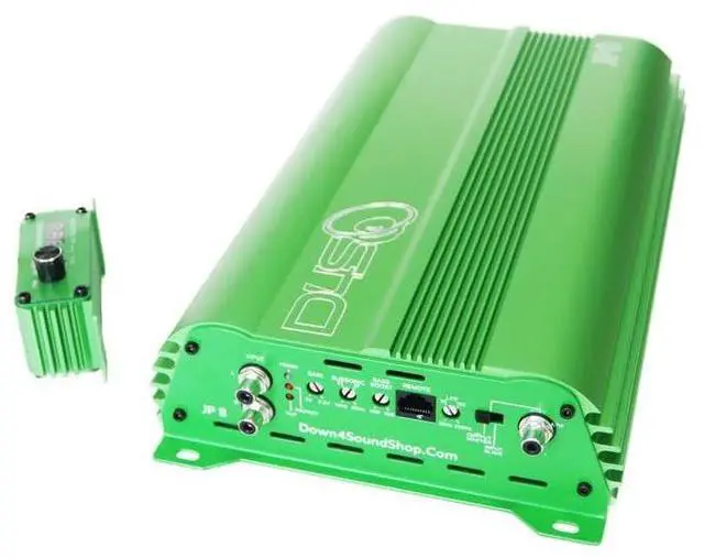 Main image of DOWN4SOUND JP8 V1.5 - Green ^^ 800+ WRMS CAR Amplifier