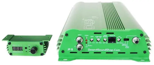 Alt view image 4 of 4 - DOWN4SOUND JP8 V1.5 - Green ^^ 800+ WRMS CAR Amplifier