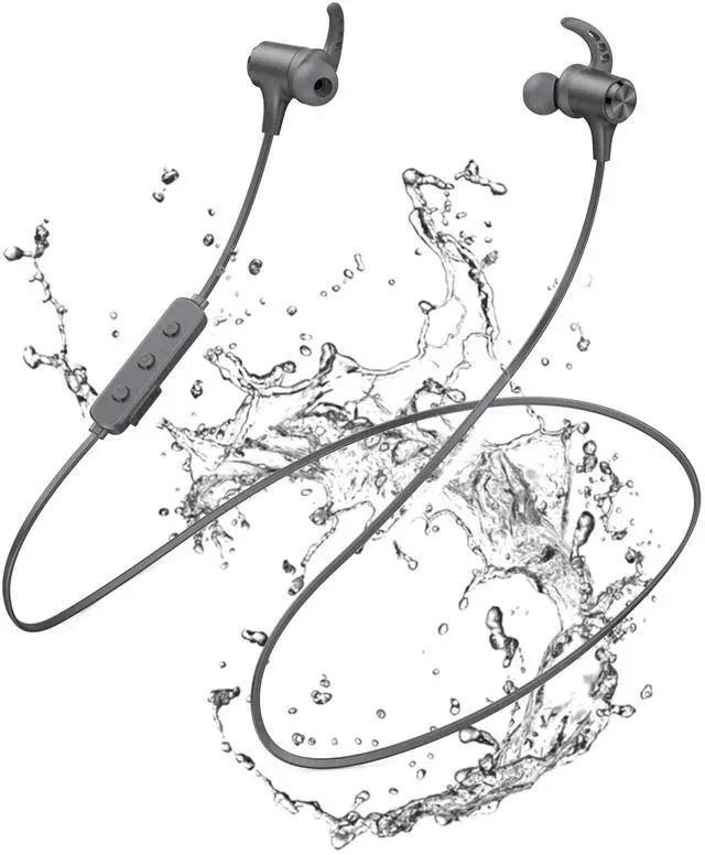 Main image of Hsoipn Wireless Headphones, Bluetooth 5.2 Stereo aptX Wireless Earbuds Bass Bluetooth Earbuds Bulit-in Mic with 16H Playtime, Magnetic, IPX7 Waterproof Perfect for Sport, Gym, Normal, Da