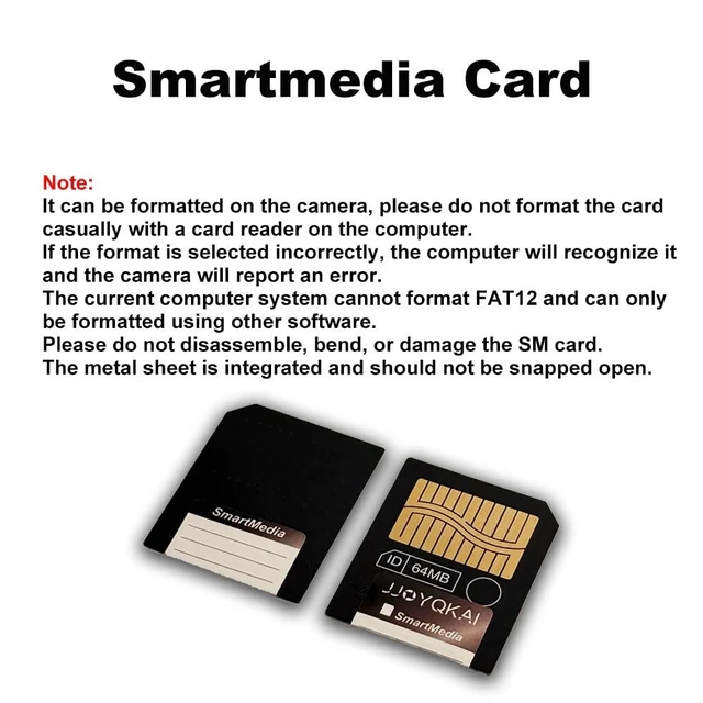 Alt view image 4 of 5 - JJOYQKAI SmartMedia Card 64MB SM Memory Card Smart Media Card
