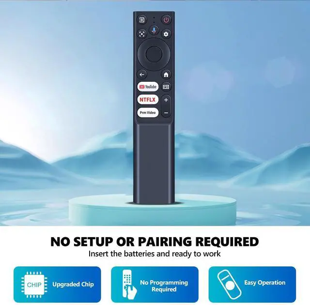 Alt view image 3 of 5 - PZL Replacement Projector Remote Control for HAPPRUN H1 Projector, for TCL C1 GTV