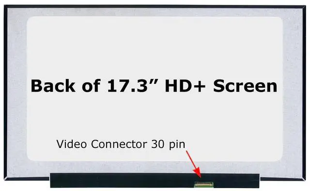 Alt view image 2 of 4 - FIXARAMA Screen Replacement for HP 17-CP2124OD 17-CP2196NR Grade A+ HD+ 30pin Matte 17.3" LED LCD Display with Tools