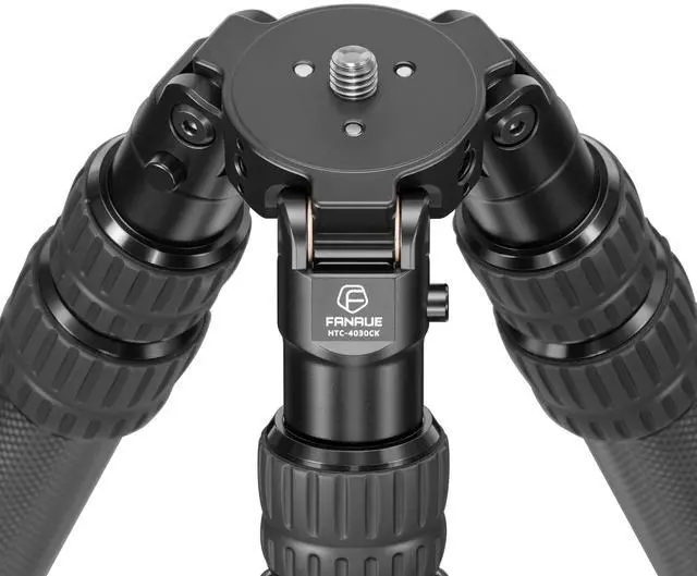 Alt view image 2 of 5 - FANAUE Carbon Fiber Tripod, 68" Professional Camera Tripod, Compact Lightweight Tripods with 3-Section Legs, Load Up to 40 lbs, for DSLR Camera - HTC-4030CK