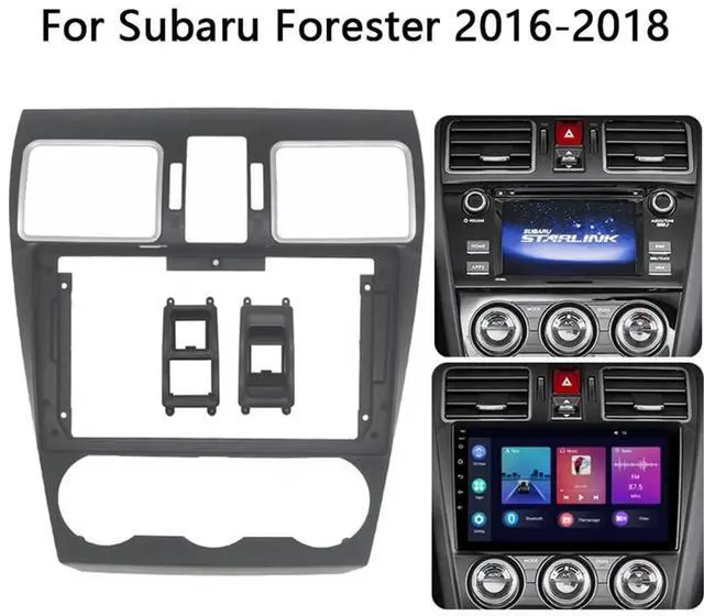 Alt view image 2 of 5 - 9'' Car Radio Stereo Dash Install Kit Fascia Panel Trim fits for Subaru Forester 2015-2018 Impreza XV CROSSTREK WRX LEVORG 2014 Installation Aftermarket Stereo Headunit