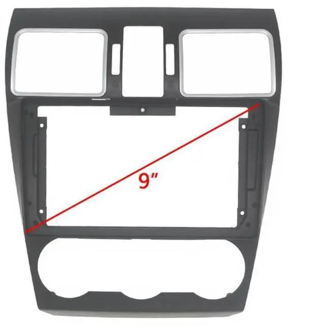 Alt view image 4 of 5 - 9'' Car Radio Stereo Dash Install Kit Fascia Panel Trim fits for Subaru Forester 2015-2018 Impreza XV CROSSTREK WRX LEVORG 2014 Installation Aftermarket Stereo Headunit