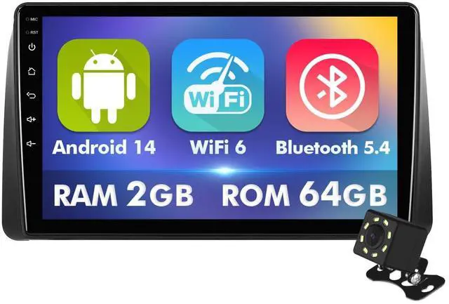 Main image of 4Core+64GB 9 Inch Touchscreen Android 14 Car Radio Stereo for Dodge Grand Caravan 2011-2020/Chrysler Town&Country 2011-2016/Grand Voyager 2011-2015 with CarPlay/Android Auto Support WiFi6/BT5.4/SWC