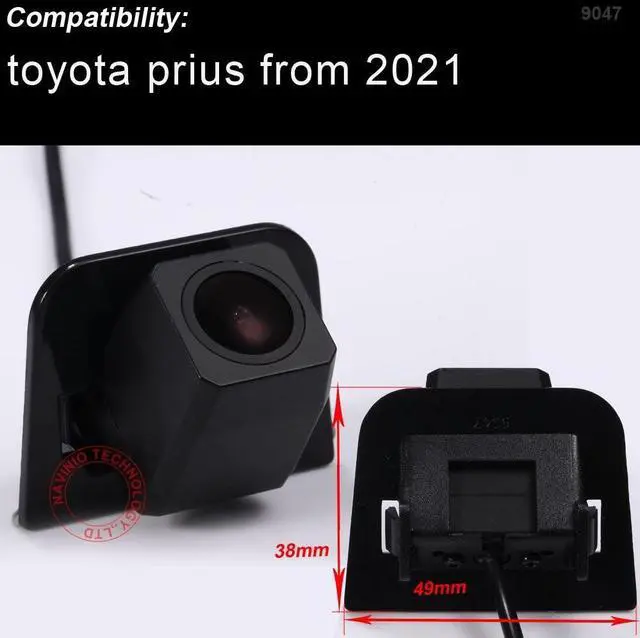 Alt view image 2 of 5 - Navinio Backup Camera for Car, Waterproof Rear-View License Plate Car Rear Reverse Parking Camera for Prius from 2012