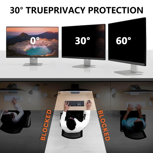 Alt view image 2 of 5 - 2-Pack 27-Inch Computer Privacy Screen for 16:9 Monitor