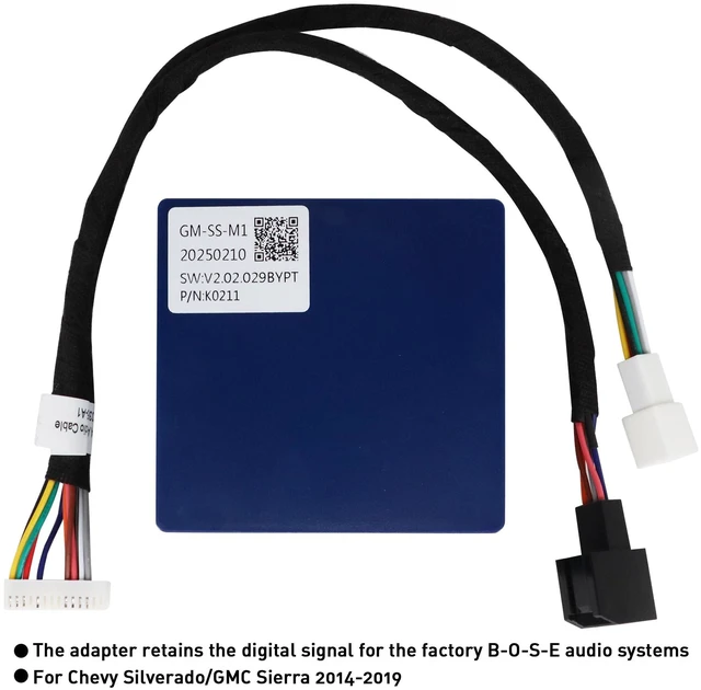 Alt view image 3 of 3 - Showasaki LINKSWELL Audio System Adapter for Silverado GMC Sierra 2014-2019 Audio Adapter Compatible with T-Style Car Radio Stereo