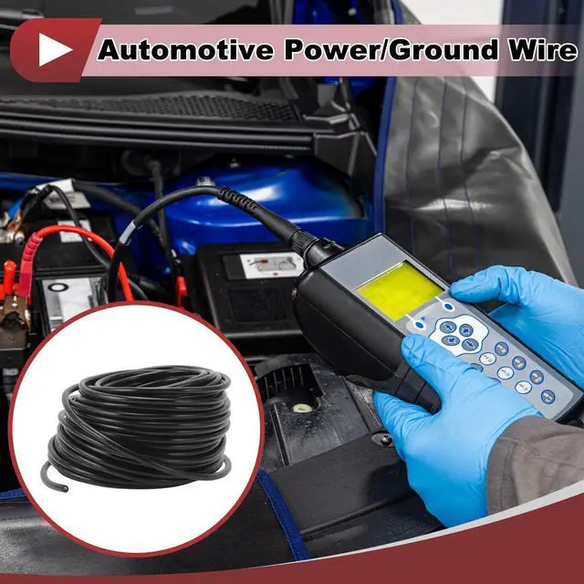Alt view image 2 of 5 - HEROFFIX Electrical Ground Wire Automotive Power Wire 98FT Black TC 1 Pcs 24AWG 8 Conductor Fully Insulated& Soft Touch Jacket Universal