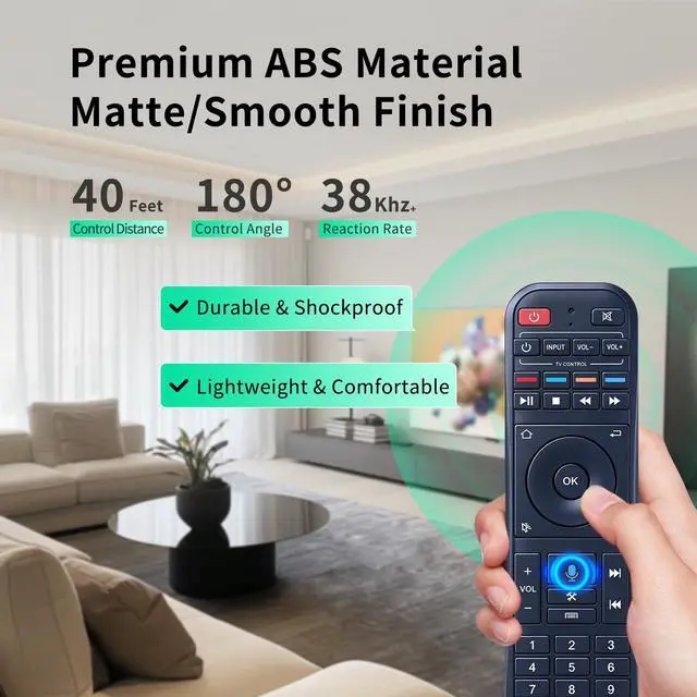 Alt view image 5 of 5 - New RC-200 Voice Remote Control for Super Smart TV Box S4 S5 S6 Max / S5 Pro/Elite Ultra/Elite Pro+ (Without Voice for S4 Pro and S3 Pro)