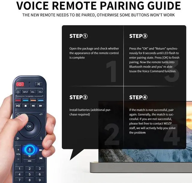 Alt view image 4 of 5 - New RC-200 Voice Remote Control for Super Smart TV Box S4 S5 S6 Max / S5 Pro/Elite Ultra/Elite Pro+ (Without Voice for S4 Pro and S3 Pro)
