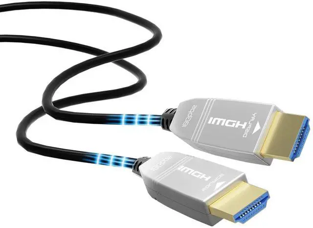 Main image of FeizLink 4K Fiber Optic HDMI Cable 25ft, 4K 60Hz 18Gbps HDR10 HDCP2.3 3D Slim Flexible HDMI 2.0 Cable for HDTV/TVbox/Gaming Box/Projector
