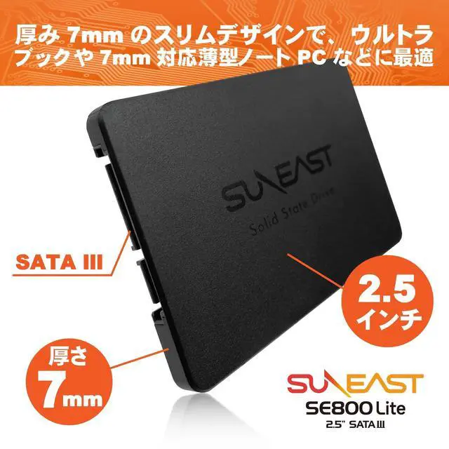 Alt view image 2 of 5 - SUNEAST 512GB 2.5 SSD SATA III Internal Solid State Drive- Up to 550MB/s Read, 470MB/s Write with 3D NAND Flash, for Laptop & Desktop PC