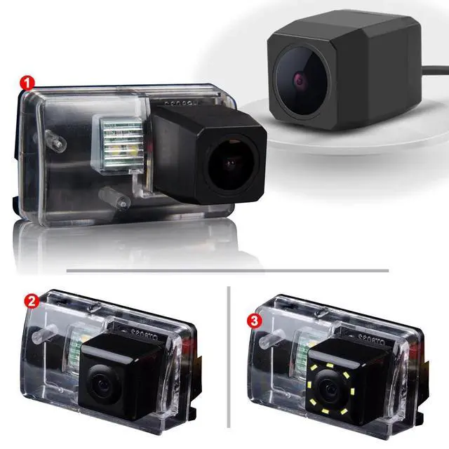 Alt view image 3 of 5 - Car License Plate Backup Camera, 170 Viewing Angle Waterproof Rear View for Peugeot 206/207 /306/307 /308/406/ 407/5008 SM Sedan