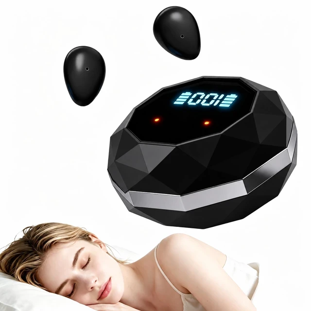 Main image of Yonblow Sleep Earbuds for Side Sleepers, Mini Invisible Wireless Bluetooth 5.4, Sleep Earbuds with LED Screen, Small Earbuds for Small Ears, Noise Canceling Discreet Earbuds for Sleeping, Work,