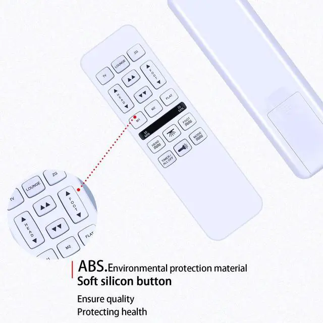 Alt view image 3 of 5 - SJUIF Replacement Remote Control for Mlily, Bedtech, or Richmat HJH55 Mattress Firm 600 or 3000 Control Box HJC18 iDealBed Custom Comfort Adjustable Bed Base