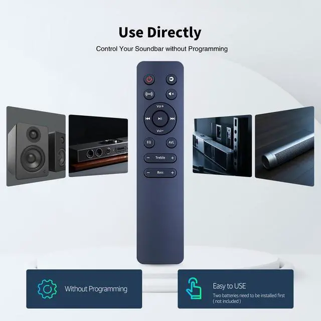 Alt view image 2 of 5 - Snrigw Replacement Remote for Philips TAB5109/TAB5309/TAB6309 Series 2.1ch Sound Bars Compatible with TAB5109/37, TAB5309/10, TAB5309/37, TAB6309/37 Models