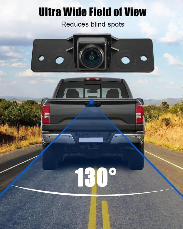 Alt view image 3 of 5 - Rear View Camera Fit for Nissan Titan XD 2016 2017 2018, Backup Reverse Camera Replace 28442-EZ00A 28442-EZ01A 28442EZ00A 28442EZ01A 592-189 592189 PAC259, Car Park Assist