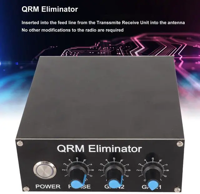 Alt view image 3 of 5 - GOWENIC QRM Eliminator X, Aluminum Alloy Signal Canceller Adjustable Built in PTT Control with Auxiliary Antenna Compatibility for Most HF Transceivers, GOWENICenmgs2ow98