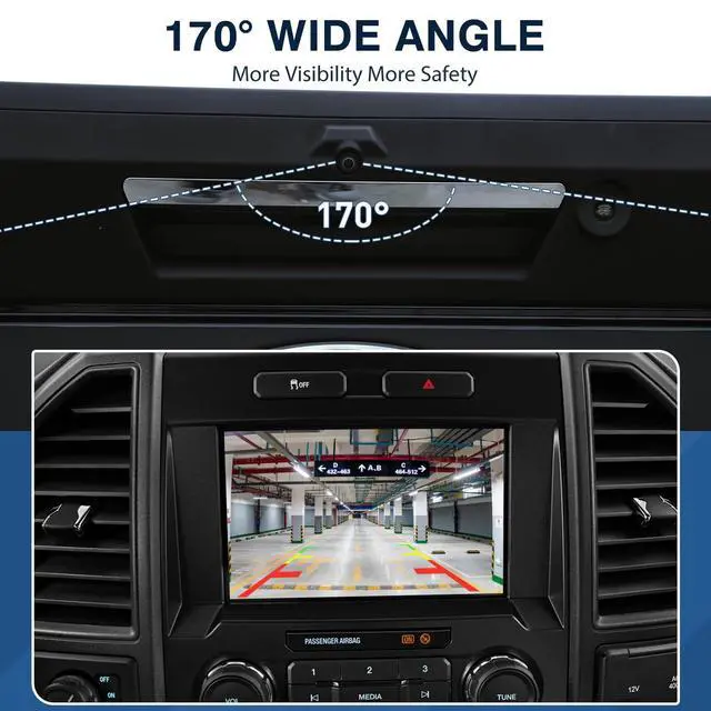 Alt view image 4 of 5 - 95760-2T650 Backup Camera Rear View Camera Fit for Kia Optima Hybrid 2014 2015 2016 Parking Park Assist Camera Replaces #957602T650