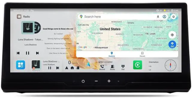 Main image of Firstnav 8+256GB Car Radio for Toyota Corolla 2019-2022, 12.3" 1920720P QLED Touchscreen, Android 13, Wireless CarPlay/Android Auto, 8-Core, Bluetooth 5.0, 5G WiFi/4G LTE