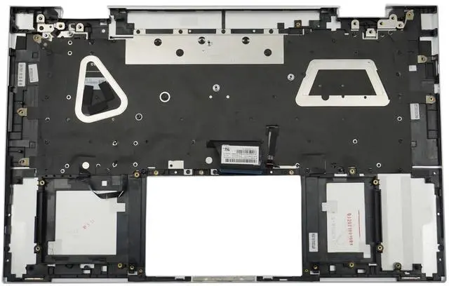 Alt view image 2 of 5 - New Replacement for HP Envy 15-ES 15M-ES 15T-ES 15Z-EU 15-EU 15Z-EU000 15T-ES000 Laptop Upper Case Palmrest Backlit Keyboard Assembly Part M45474-001 M45489-001 (Silver)