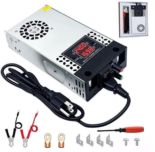Main image of New Version AC to DC Converter 0-60V 500W Digital Display Power Supply,SMPS 110V/120V to 0-60V 0-8.3A Adjustable Voltage Current Converter Switching DC Transformer Driver Adapter(DC0-60V/0-8.3A/500W)