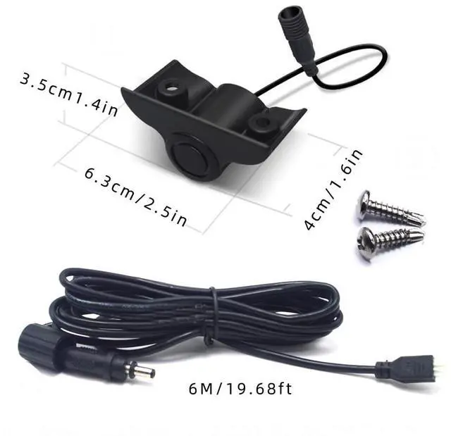Alt view image 5 of 5 - Parktronic 4 Parking Sensor Kit Backup Radar System 24V Distance Detection LCD Sound Warning for Truck Trailer Pickups RV Lorry Van